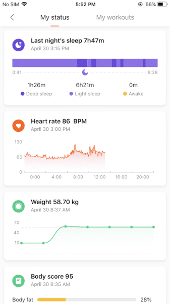 Xiaomi Mi Band 4 Test - Mi Fit app